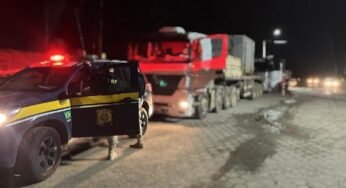 Apreensão na BR-101, caminhão com adulteração veicular é detido