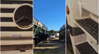 Homem compra caminhão em leilão e é surpreendido ao vendê-lo