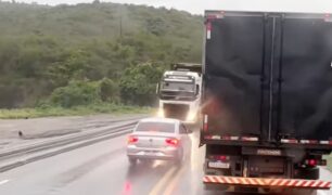 Manobra perigosa na Serra do Mutum causa risco à vida de motoristas