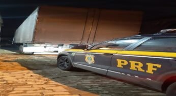 PRF apreende carreta adulterada em Minas Gerais