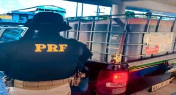 PRF prende motorista por transporte irregular de óleo diesel