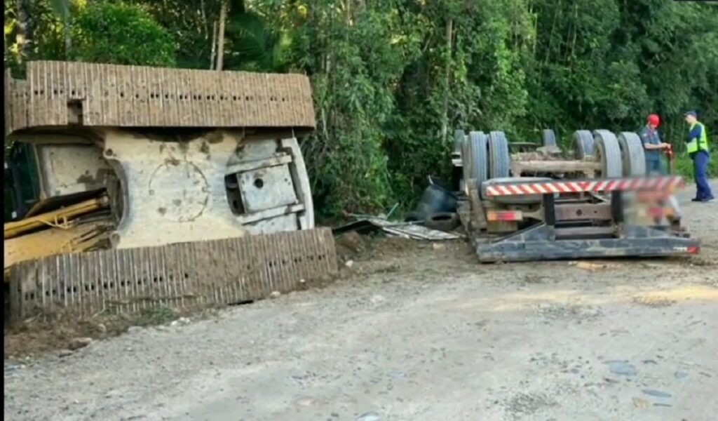 Tragédia no litoral do Paraná: caminhoneiro morre após ser ejetado do caminhão