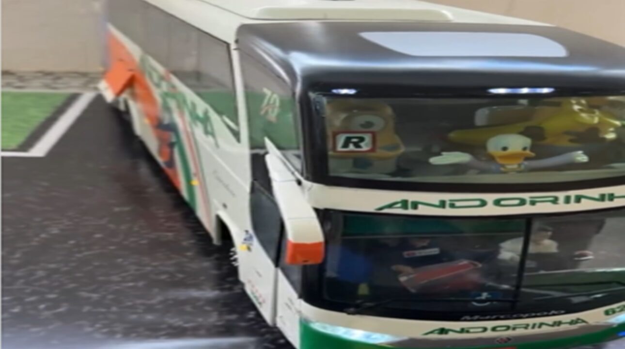 Mini ônibus da Andorinha: réplica funcional surpreende nas redes sociais