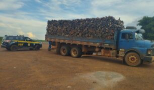 PRF apreende carga de madeira em um município do Tocantins