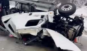Sobrevivência milagrosa: caminhoneiro escapa de acidente grave nos Estados Unidos