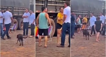 Bolsonaro faz visita surpresa a caminhoneiros em posto no Mato Grosso