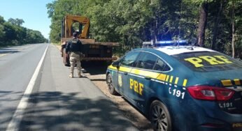 Caminhão roubado no estado de São Paulo é encontrado em Minas Gerais pela PRF