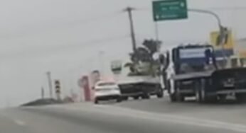 Caminhoneiro empreende fuga na rodovia Raposo Tavares e é flagrado por rede de televisão