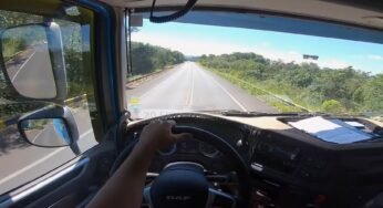 Caminhoneiro mostra como descer a Serra da Esperança utilizando o freio motor