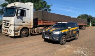 Polícia Rodoviária Federal recupera caminhão após 9h do roubo