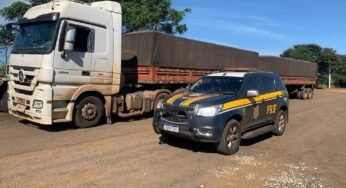 Polícia Rodoviária Federal recupera caminhão após 9h do roubo