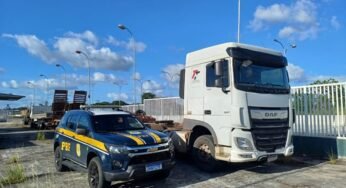 Polícia Rodoviária Federal recupera caminhão com apropriação indébita na BR-101