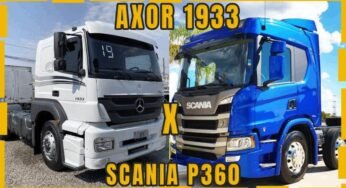 Qual o melhor, o caminhão Scania P 360 ou Mercedes axor 1933?