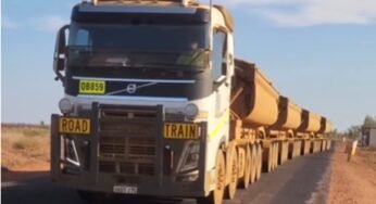 Volvo FH impressiona ao tracionar carreta de 29 eixos