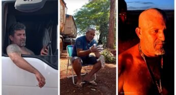 Caminhoneiro alisa cabelo e fica careca