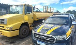 PRF apreende caminhão tanque adulterado na Bahia