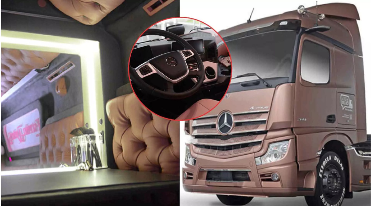 Mercedes Benz lança caminhão voltado totalmente para mulheres