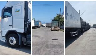 Caminhoneiro expressa indignação após encontro frustrante com carreta bloqueada