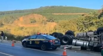 Caminhoneiro morre em perigosa curva na Br-116