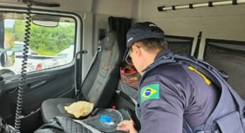 PRF alerta para o perigo do consumo de drogas por motoristas de carga