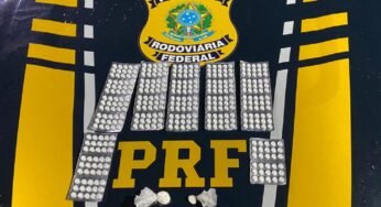 PRF apreende 25 cartelas de anfetaminas com caminhoneiro no Ceará