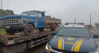PRF recupera caminhonete roubada no Mato Grosso do Sul