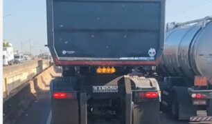 Caminhoneiro mostra sua opinião sobre a traseira arqueada de veículo