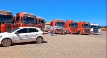 Caminhoneiros da empresa Cocal fazem greve