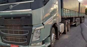 PRF retém carreta com AET irregular na Bahia