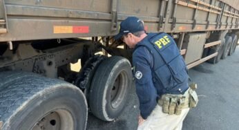 Caminhão é flagrado duas vezes em menos de 24 horas com a mesma irregularidade