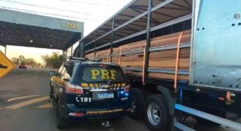 PRF apreende mais de 20m³ de madeira serrada no Tocantins