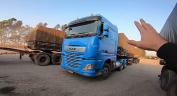 Youtuber famoso leva mãe para dar uma volta no volante de caminhão