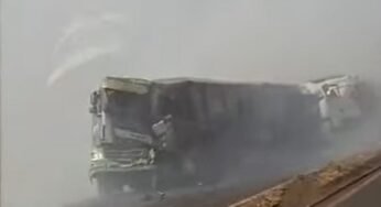 Caminhoneiro se salva após pular de carreta em movimento