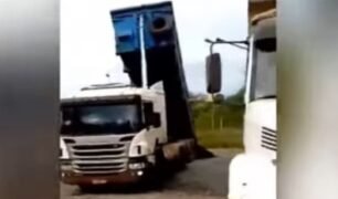 Caminhoneiros decidem descarregar no pátio da empresa após demora no procedimento