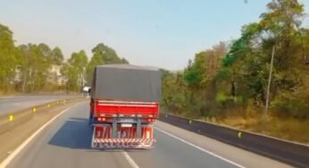 Vídeo: Caminhoneiro é flagrado sem freios e morre logo após cair em ribanceira