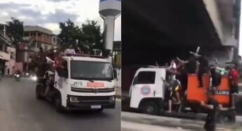 Caminhão do lixo é tomado por criminosos após assalto no Rio de Janeiro