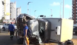Colisão entre ônibus e caminhão deixa de 10 pessoas feridas em São Luís (MA)