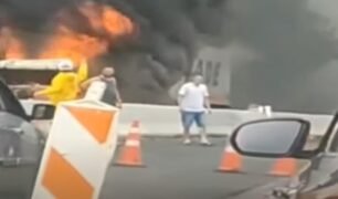 Caminhoneiro de 23 anos morre carbonizado em frente a colega de profissão na sp-330