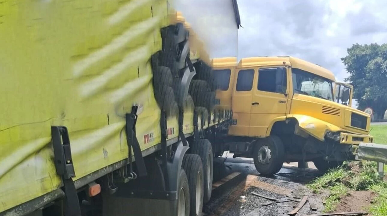 Caminhoneiro sofre mal súbito e causa acidente na rodovia Washington Luís em São Carlos