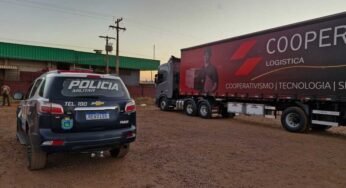 Caminhoneiro é sequestrado e tem carreta roubada em MS; vítima é libertada após horas de cativeiro