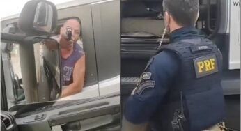 Caminhoneiro é preso pela PRF por porte ilegal de arma de fogo na BR-381