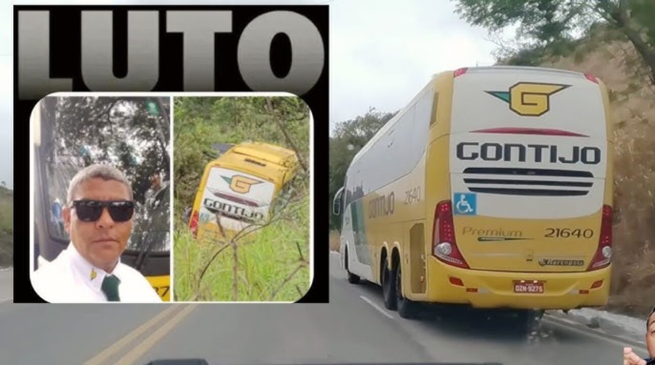 Ônibus da Gontijo cai em ribanceira após colisão com carreta na BR-262