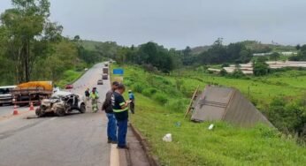 Tragédia na BR-040: cinco pessoas da mesma família morrem em acidente com caminhão