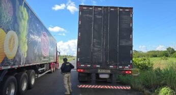 PRF recupera semirreboque clonado e prende suspeito de roubo de carga e sequestro em Teresina