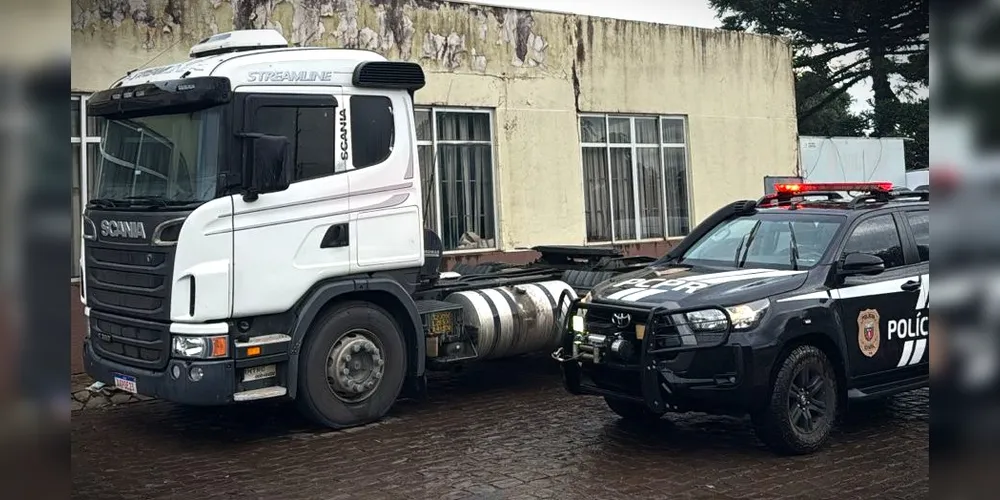 Caminhoneiro é sequestrado e tem veículo roubado em Palmeira, nos Campos Gerais