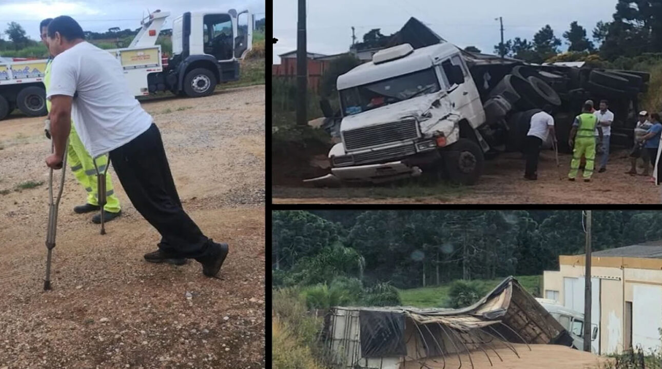 Caminhoneiro que Tombou Carreta Após Mal Súbito Recebe Apoio de Voluntários para Retornar para Casa