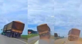 Caminhoneiro embriagado é preso após dirigir em zigue-zague na MT-484