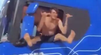 Caminhoneiro que dirigiu com pés e mãos para fora do veículo é investigado no Mato Grosso