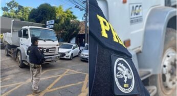 Caminhão com placa clonada é apreendido na BR-040, em Petrópolis
