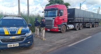 PRF apreende 41 m³ de madeira ilegal em fiscalização na BR-155, em Marabá (PA)